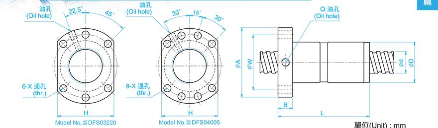 TBI DFS08010-3.8 tbi丝杆和上银互换